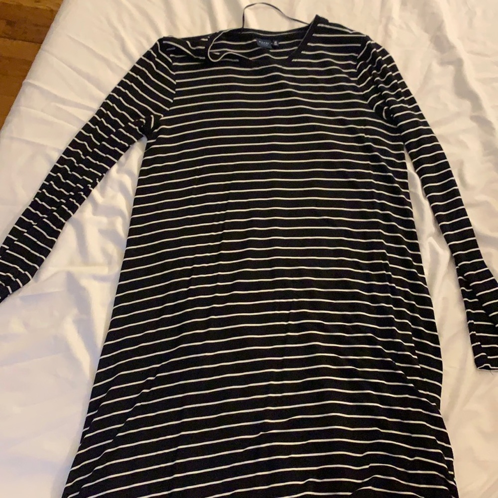 Stripe High Low Dress